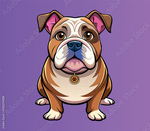 Cute Vector Bulldog
