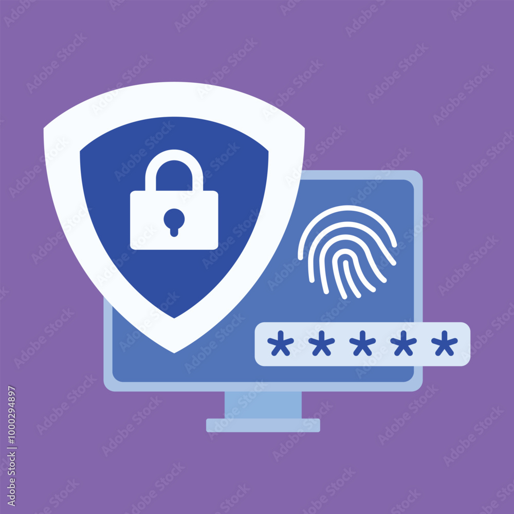 Cyber Security vector illustration. Computer Security protection vector Cyber Security vector illustration. Computer Security protection vector