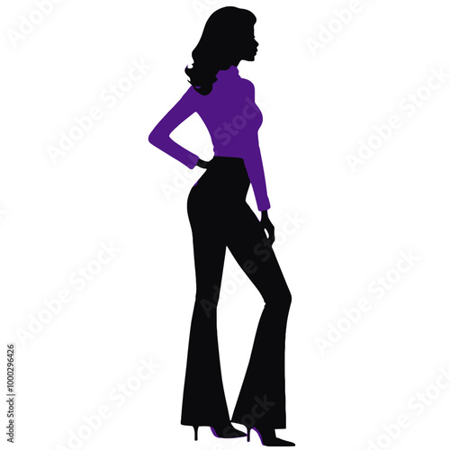 Icon for fashion model, PNG and SVG for graphic designing