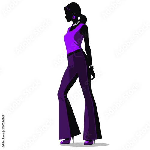 Icon for fashion model, PNG and SVG for graphic designing