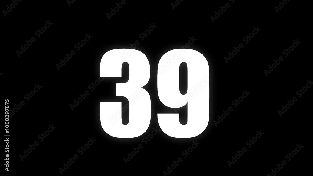 Pixel number 39 with alpha channel, numerology, number thirty nine Pixel number 39 with alpha channel, numerology, number thirty nine