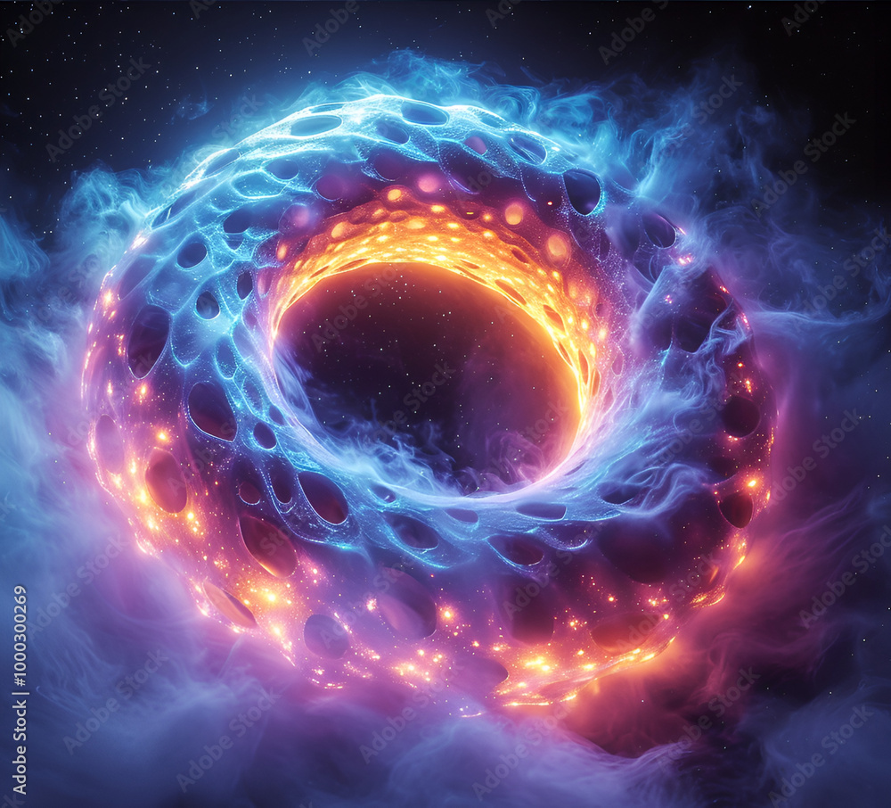 Obraz premium fractal burst background