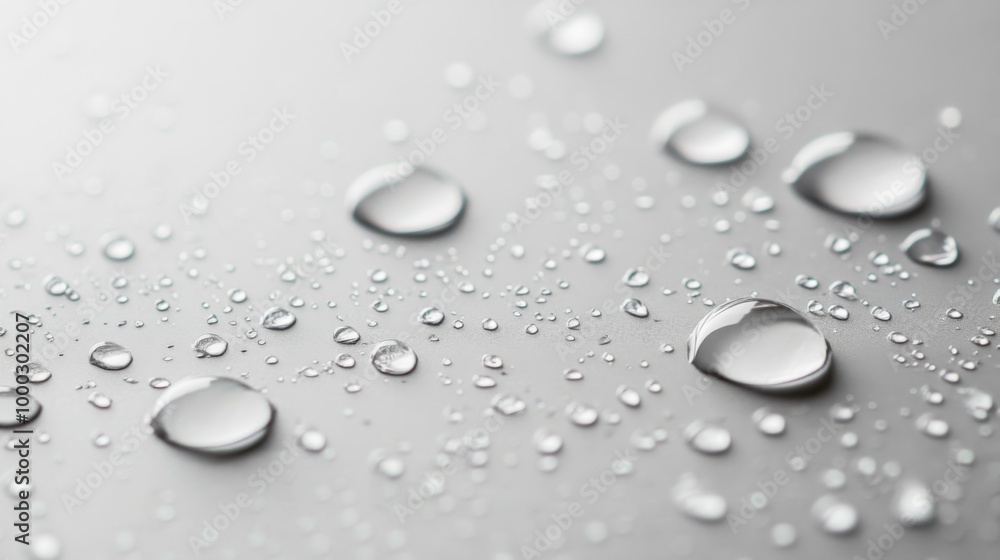 Water Droplets on Smooth Surface Water Droplets on Smooth Surface