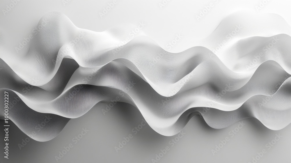 Abstract White Wave Pattern Abstract White Wave Pattern