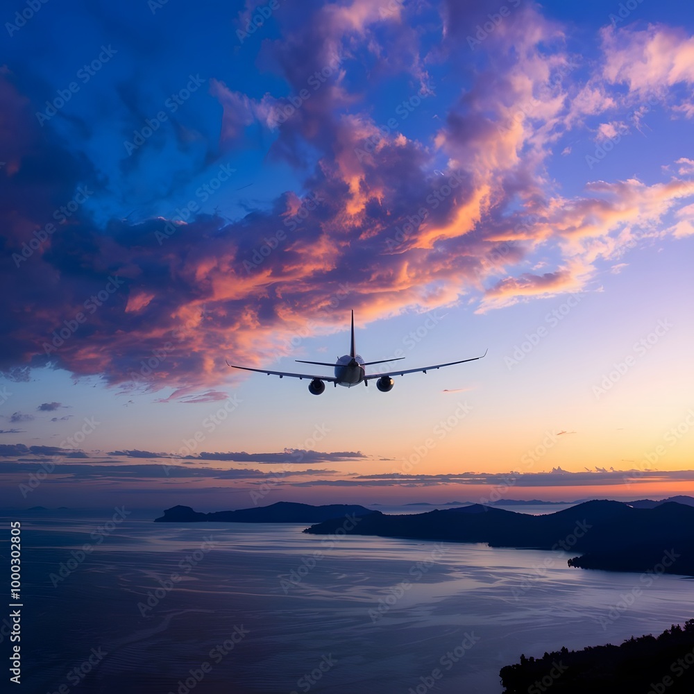 Obraz premium airplane in the sky