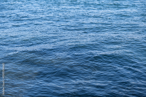 Fototapeta Naklejka Na Ścianę i Meble -  waves on the sea surface. Blue water asbstract. 