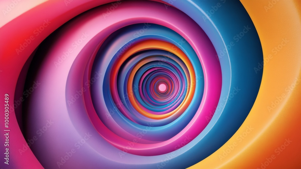 Abstract Colorful Spiral Pattern Abstract Colorful Spiral Pattern