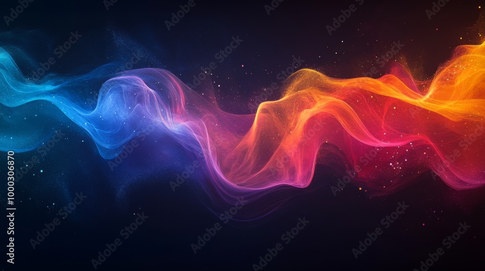Colorful Abstract Wave Background Colorful Abstract Wave Background