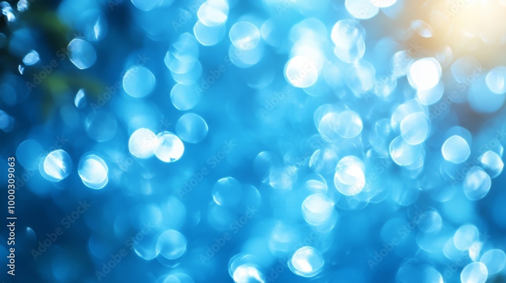Blue Bokeh Abstract Background Blue Bokeh Abstract Background