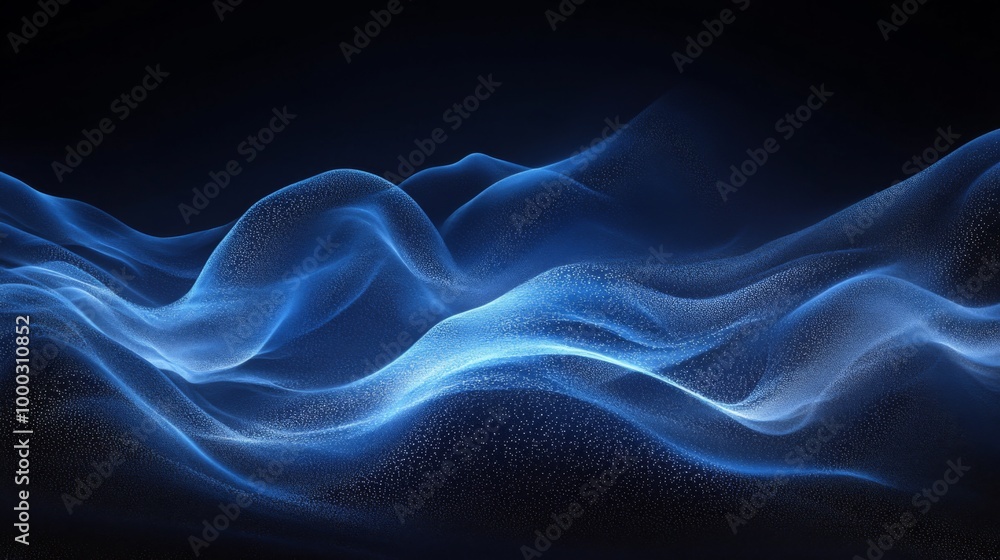 Obraz premium Abstract Blue Waves Background