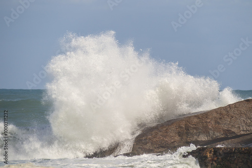 Hangover on Leblon beach in Rio de Janeiro. photo