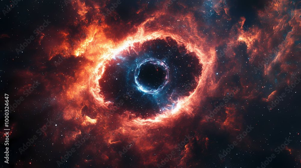 Eye nebula, deep space travel 3d rendering. Deep Space Travel. Illustration Eye nebula, deep space travel 3d rendering. Deep Space Travel. Illustration
