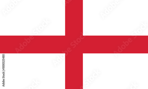 Flag of England. Accurate proportion and official colors.