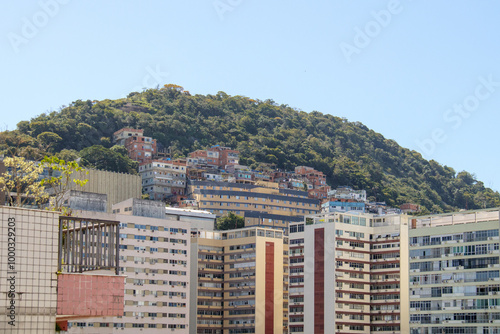 view of Cantagalo Hill in Ipanema in Rio de Janeiro. photo