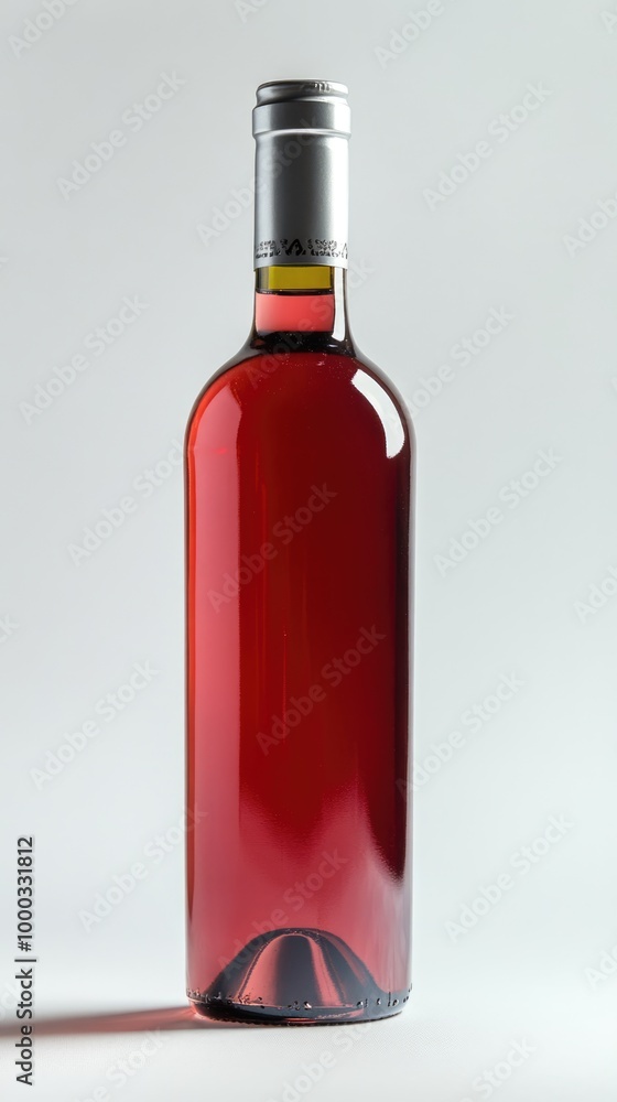 Rose wine bottle, alcohol drink isolated on white background Rose wine bottle, alcohol drink isolated on white background