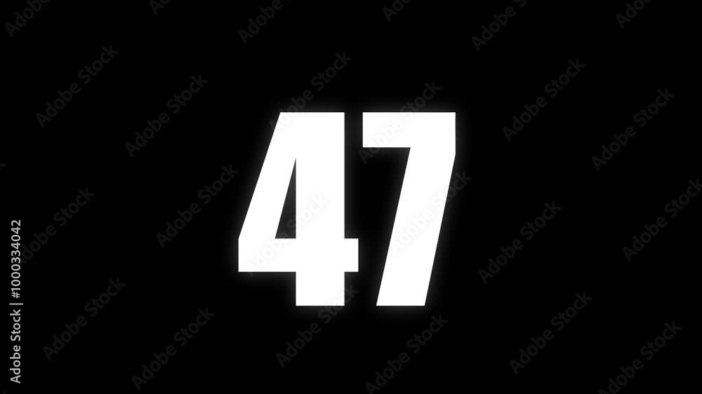 Pixel number 47 with alpha channel, numerology, number forty seven Pixel number 47 with alpha channel, numerology, number forty seven