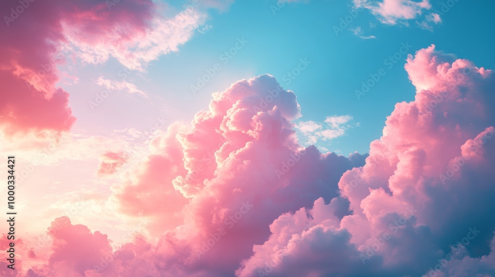 Pink and Blue Cloudscape Pink and Blue Cloudscape