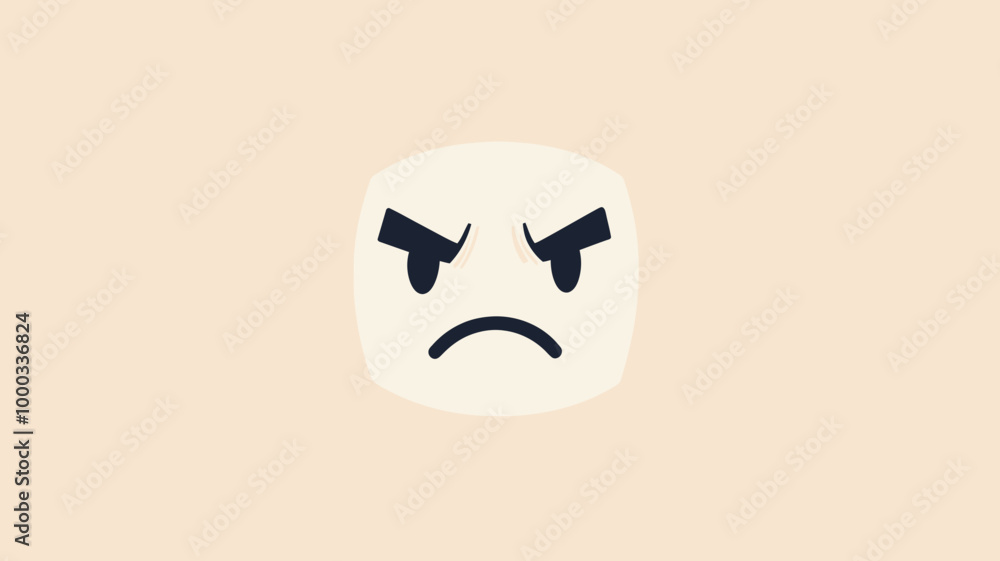 Frowning White Face Emoticon Vector - Expressing Displeasure and Frustration - Flat Design by Emojilicious - Ideal for Communication, Social Media, and Graphic Design Projects Frowning White Face Emoticon Vector - Expressing Displeasure and Frustration - Flat Design by Emojilicious - Ideal for Communication, Social Media, and Graphic Design Projects