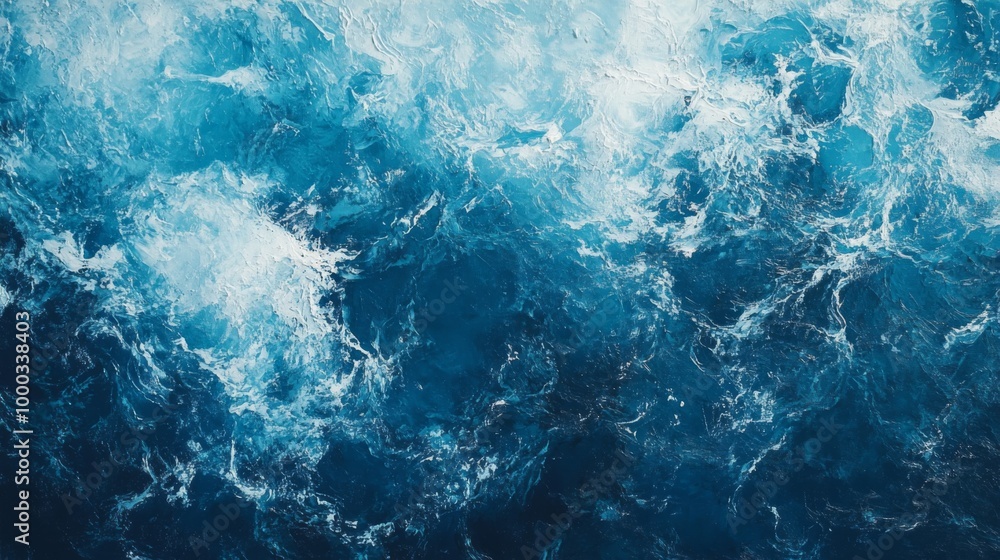Abstract Aerial View of Ocean Waves Abstract Aerial View of Ocean Waves