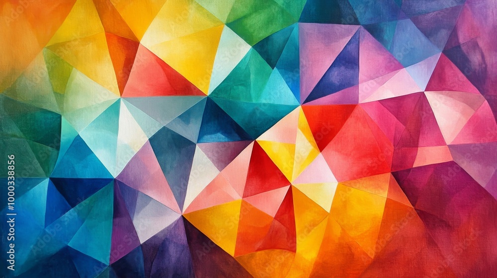 Obraz premium Colorful Geometric Abstract Art