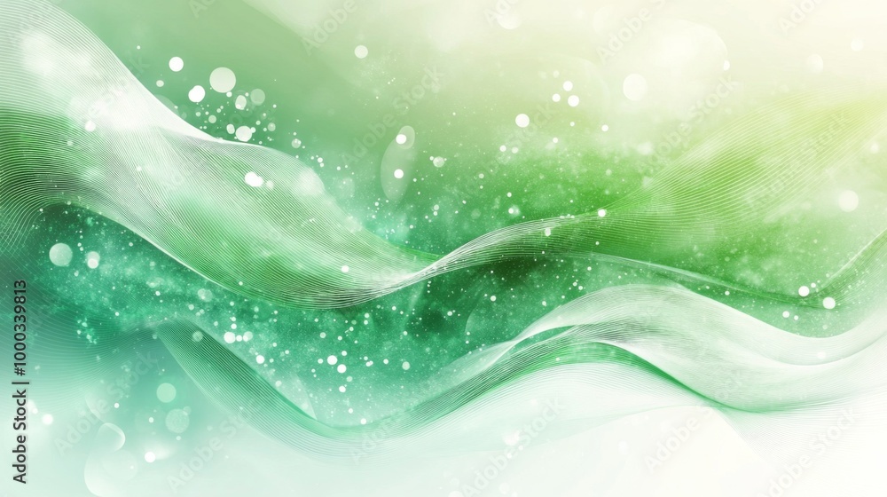Abstract Green Wavy Background Abstract Green Wavy Background