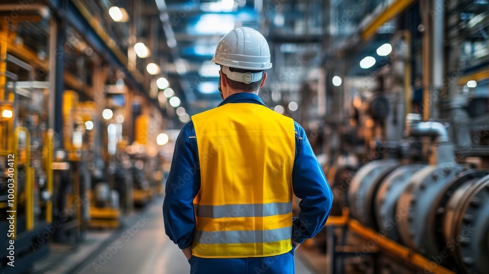 Industrial Worker in Factory Industrial Worker in Factory