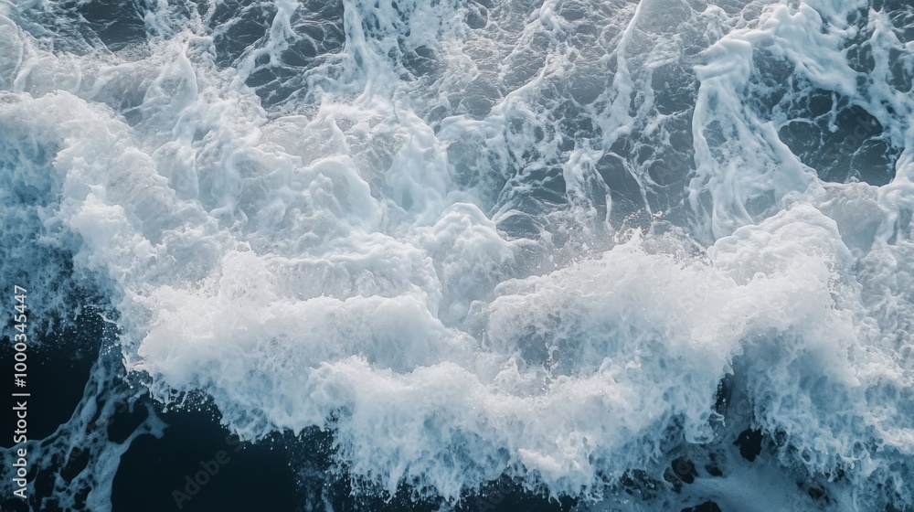 Aerial View of Ocean Waves Aerial View of Ocean Waves