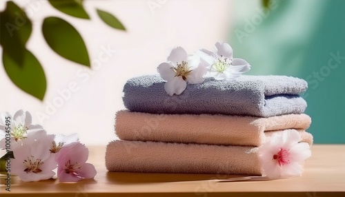 towels stacked on top of each other