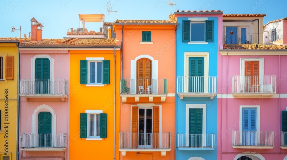 Fototapeta premium Colorful Mediterranean Architecture