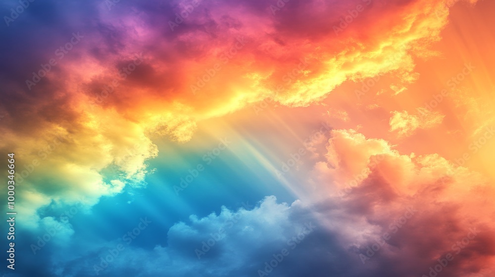 Fototapeta premium Colorful Sky at Sunset