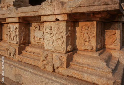 Hazara Rama Temple is the personal temple of the royal family. Hampi. India.