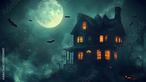 Haunted House Invitation Wallpaper