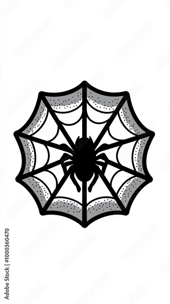 Geometric Spider Illustration