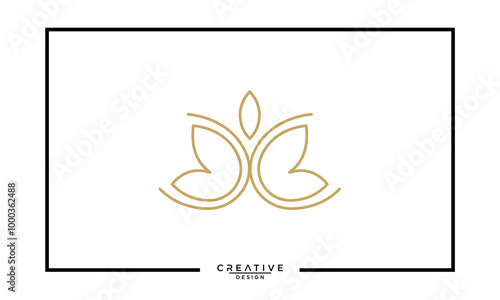 flower yoga logo design for yoga center or gym