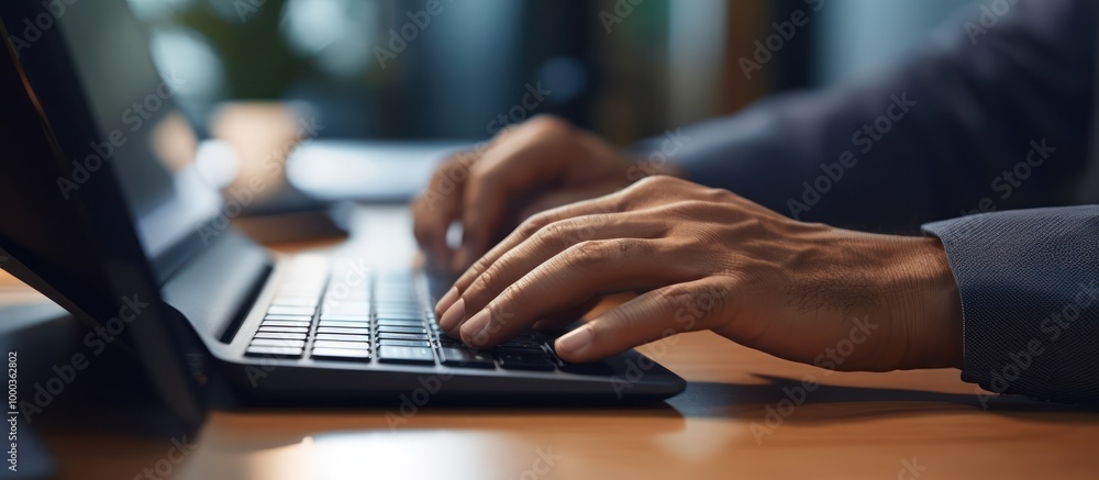 Close-up of Hands Typing on a Laptop Keyboard Close-up of Hands Typing on a Laptop Keyboard