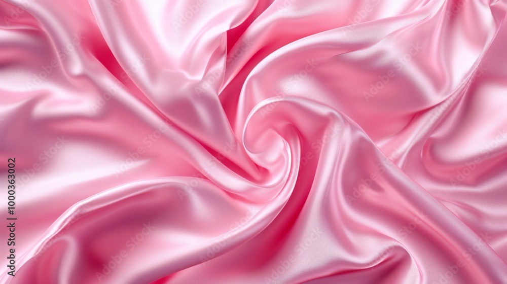 Fototapeta premium Pink Satin Fabric Texture - Abstract Background