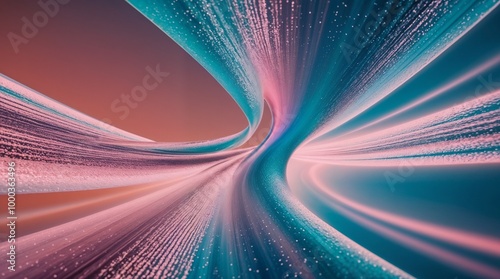 Colorful abstract gradient hologram dynamic wave. advertising, copy space