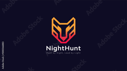 Wolf logo, Animal logo