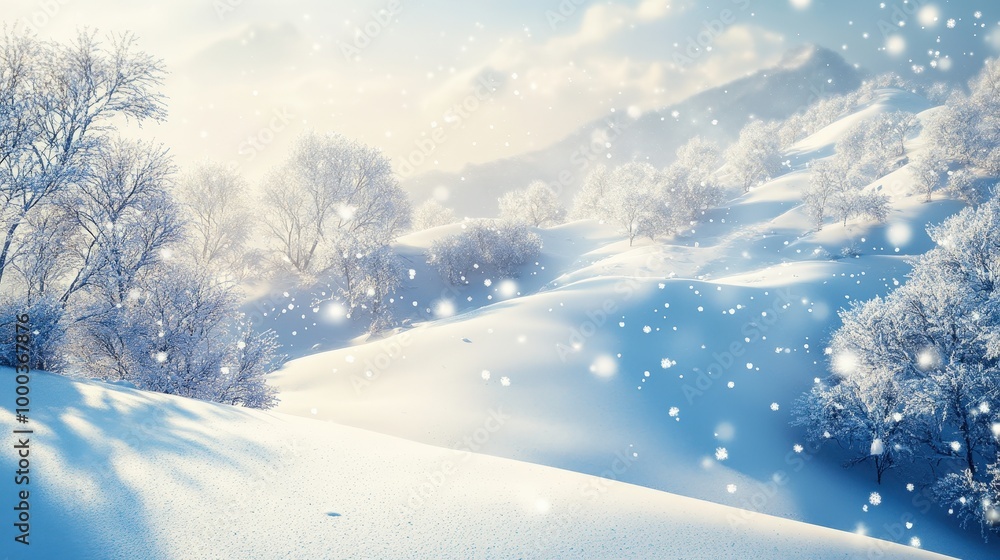 Enchanting Winter Wonderland: Surreal Snowy Landscape in 8K UHD Resolution Enchanting Winter Wonderland: Surreal Snowy Landscape in 8K UHD Resolution