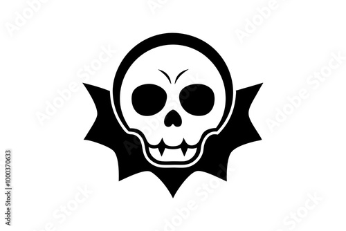 Skull. Skull icon for Halloween. Halloween skull 