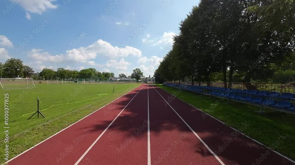 Folk sports field for football, basketball and running Folk sports field for football, basketball and running