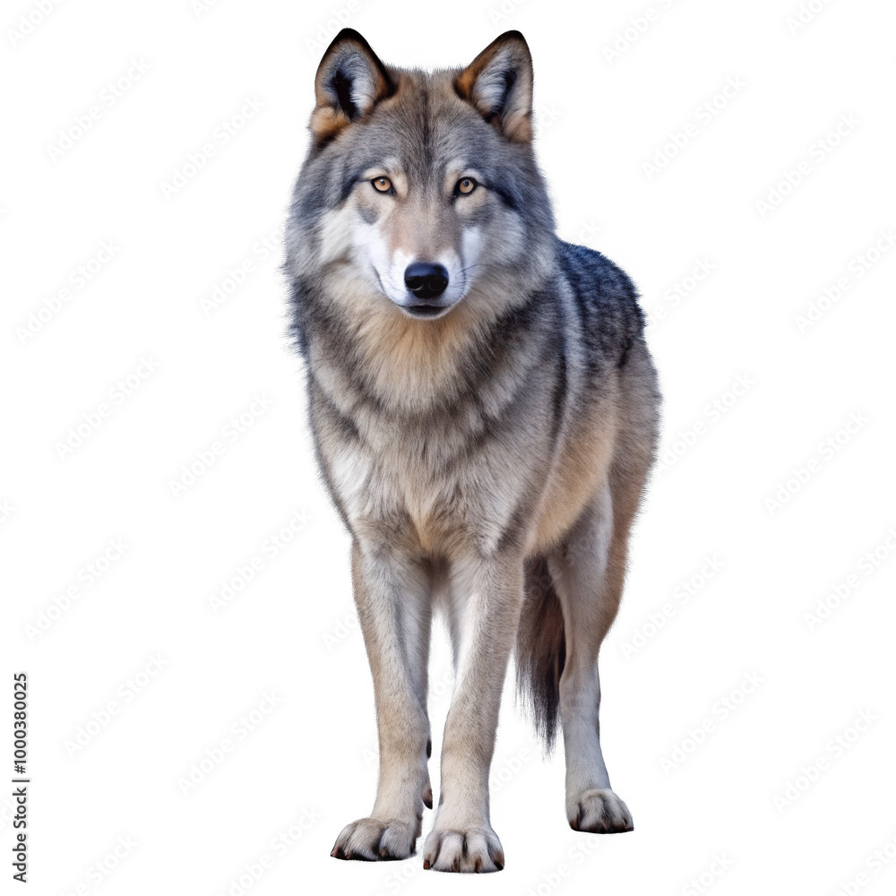 Grey Wolf on a transparent background. Grey Wolf on a transparent background.