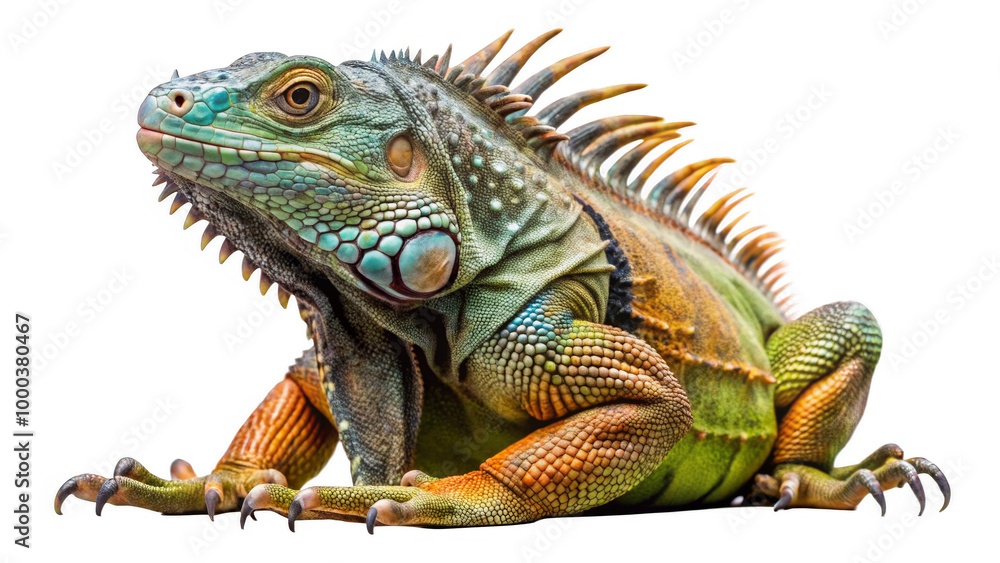 Iguana on a transparent background. Iguana on a transparent background.