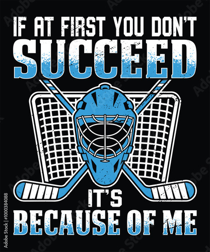 Funny ice hockey shirt