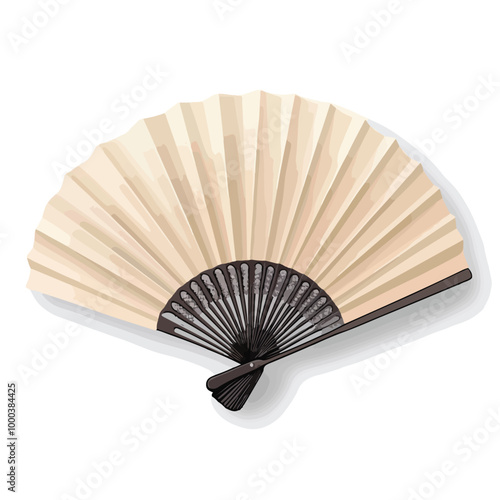 Romantic Old Stylish Simple Elegant Paper Fan