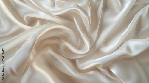 Elegant White Silk Fabric Texture Background