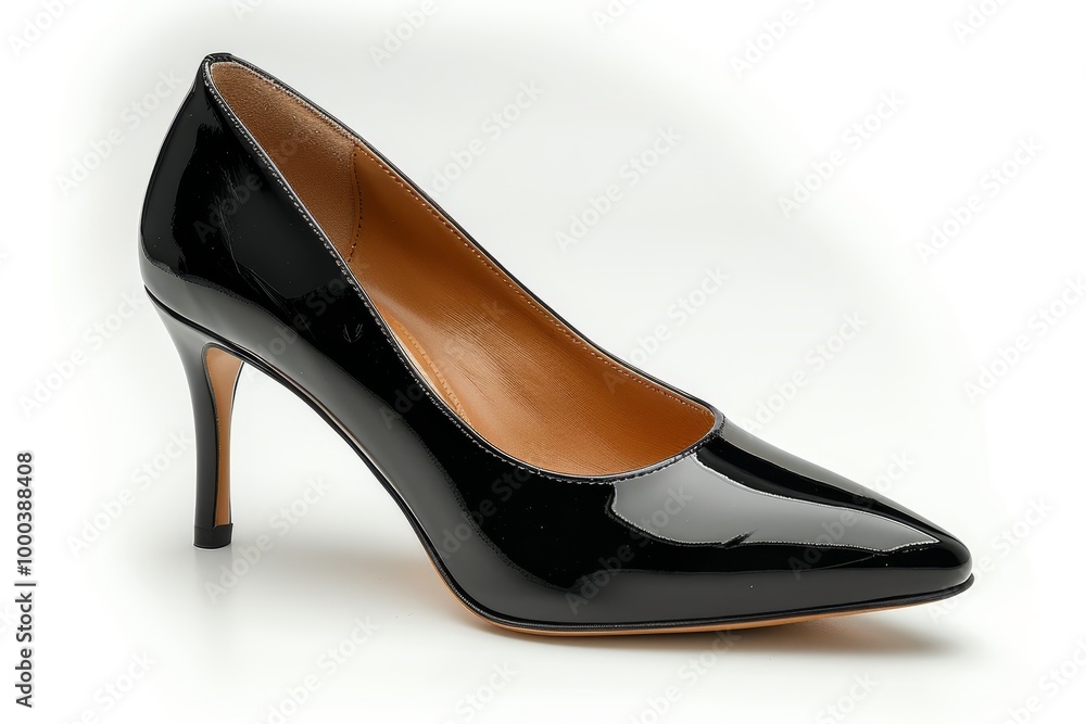 Stylish fashion shoe displayed on a clean white background for trendy footwear inspiration Stylish fashion shoe displayed on a clean white background for trendy footwear inspiration