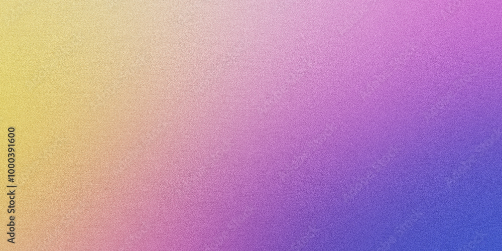 Grainy gradient background in purple, blue and yellow colors. Noise texture. abstract violet blue yellow gradient. background design. colorful background with space for design Grainy gradient background in purple, blue and yellow colors. Noise texture. abstract violet blue yellow gradient. background design. colorful background with space for design