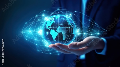 Global Network in Hand, a Concept of Connection and Control