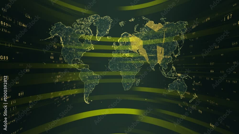 world map animation in 4k Stock ビデオ | Adobe Stock